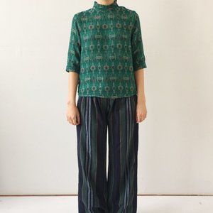 ace&jig Sylvia Top in Emerald, size XS